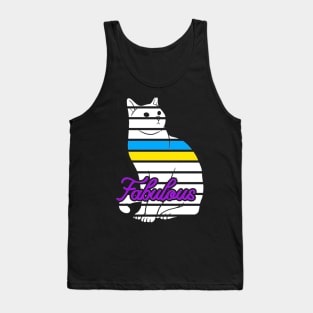 Abstract Cat Art Tank Top